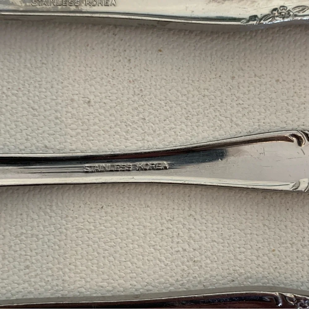 3 Estia CASCADE Stainless Glossy Korea Serving Spoons 7.5